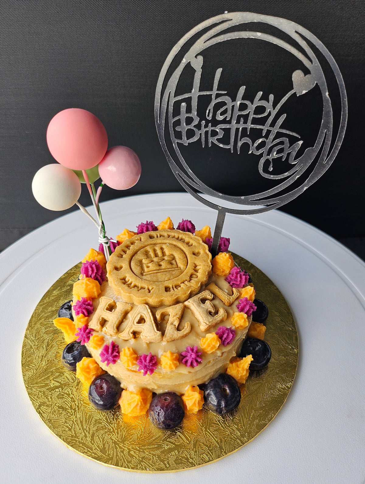 Pawscrumptious Single Layer Barkday Cake