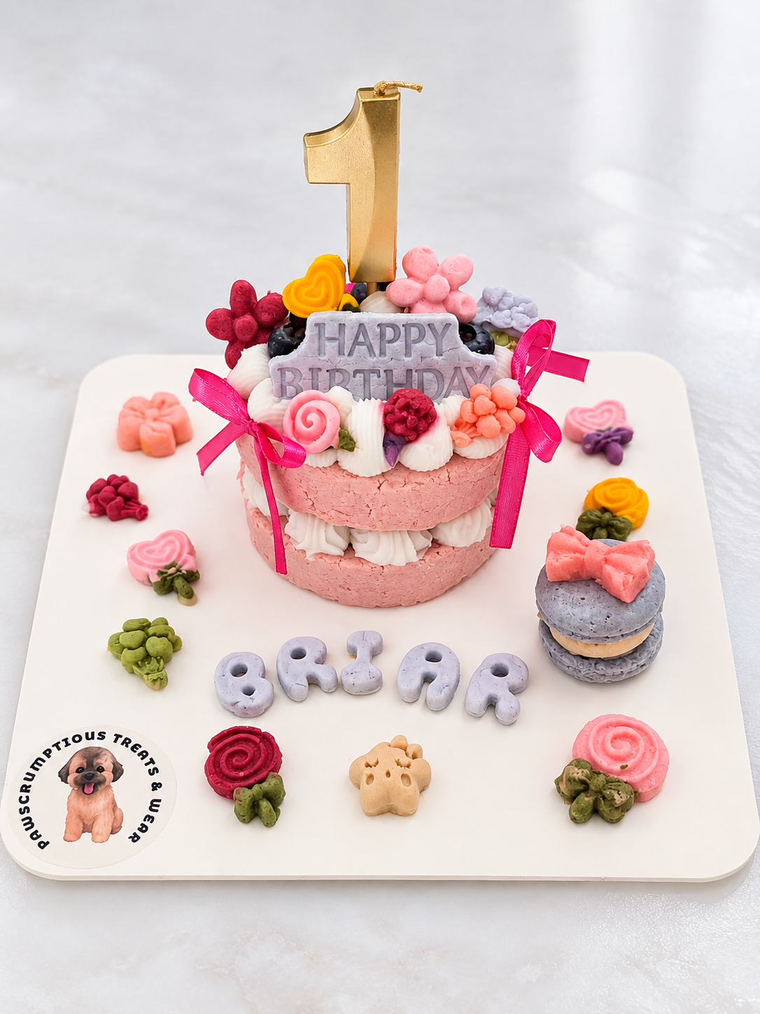 Pawscrumptious Signature Double-Layer Barkday Cake